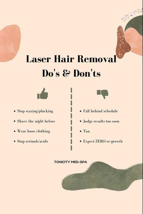 Laser Hair Removal Dos And Donts, Laser Hair Removal Tips, Lazer Hair Removal, Laser Hair Removal Post Ideas, Hair Removal Laser, Laser Hair Removal Room, Laser Hair Remover, Laser Hair Removal At Home, Laser Hair Removal Post