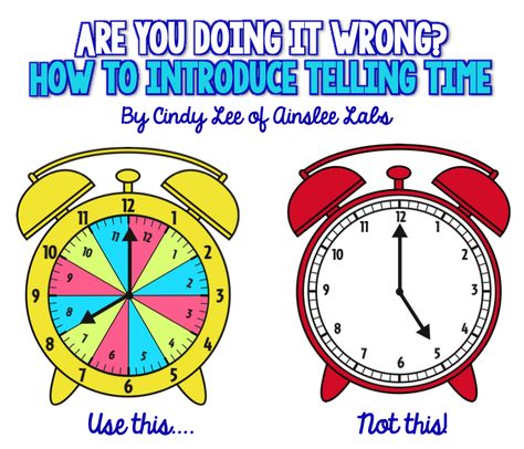 Avoid the biggest mistake teachers make when teaching time | Ainslee Labs Teaching Telling Time, Hand Moves, Math Kindergarten, Short Hand, Math Measurement, Teaching Time, Math Time, Second Grade Math, Third Grade Math