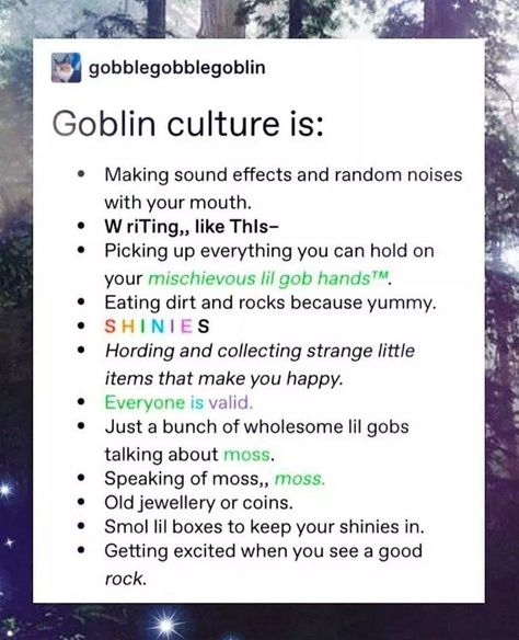 Goblincore Aesthetic, Goblin Core, Random Memes, Funniest Memes, A Silent Voice, Gremlins, Manado, Get Excited, Text Posts