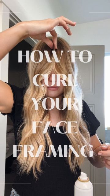 Fixing Curtain Bangs, Curl Hair With Curtain Bangs, Styling Long Layers And Curtain Bangs, Fine Hair With Long Bangs, How To Curl Hair Around Your Face, Curling The Front Of Your Hair, How To Curl Layers And Curtain Bangs, How To Curl Long Curtain Bangs, How To Style Lob With Curtain Bangs