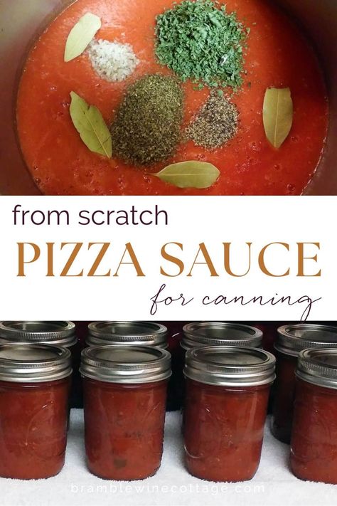 This easy homemade sauce is my go-to recipe for canning. Let me show you how to can pizza sauce for year round fresh tomato taste. Tomato Sauce Pressure Canning Recipe, Homemade Tomato Sauce For Pizza, Waterbath Canning Pizza Sauce, How To Can Pizza Sauce, Homemade Pizza Sauce With Fresh Tomatoes For Canning, Roasted Pizza Sauce Canning, Best Canned Spaghetti Sauce Recipe, Best Pizza Sauce Recipe For Canning, Homemade Marinara Sauce For Canning