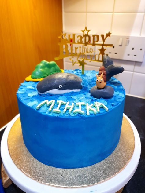 Birthday Cake With Buttercream, Whale Cakes, Cake With Buttercream, The Whale, Cake Ideas, Happy Day, Butter Cream, Birthday Cake, Happy Birthday