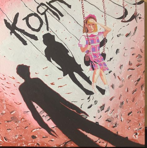 korn self titled album cover art painting Korn Album Art, Korn Painting, Korn Self Titled, Self Titled, Easy Canvas Art, Easy Canvas, Album Cover Art, Cover Art, Album Covers