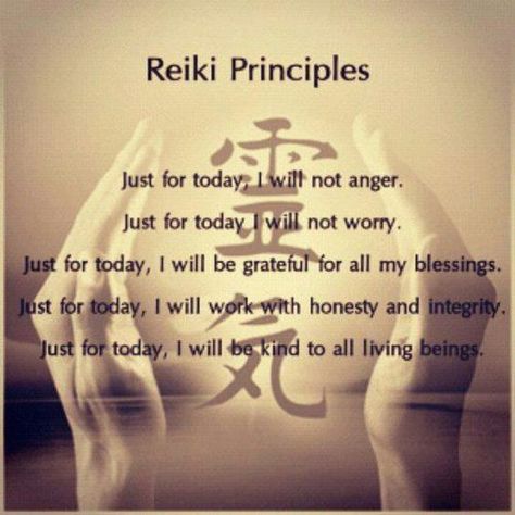 Immaculate Vibes, Reiki Principles, Yoga Relaxation, Usui Reiki, Karma Yoga, Reiki Symbols, Energy Healing Reiki, Just For Today, Soul Healing