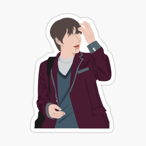 True Beauty Drama Stickers | Redbubble True Beauty Stickers, Drama Stickers, Kdrama Stickers, Han Seo Jun, Han Seojun, In Yeop, Hwang In Yeop, Beauty Drawings, Korean Photo