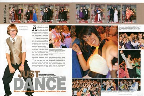 Great Yearbook Page Layout Example from Idaho Falls HS, Idaho Falls, ID. Yearbook Page Layout, Teaching Yearbook, Yearbook Class, Yearbook Spreads, Homecoming Court, Yearbook Layouts, Yearbook Pages, Yearbook Pictures, Yearbook Covers