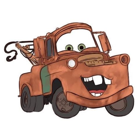 Draw Lightning Mcqueen, Draw Lightning, Truck Sketch, Tutorial On Drawing, Body Draw, Mater Cars, Disney Drawing, Tow Mater, Cars Disney