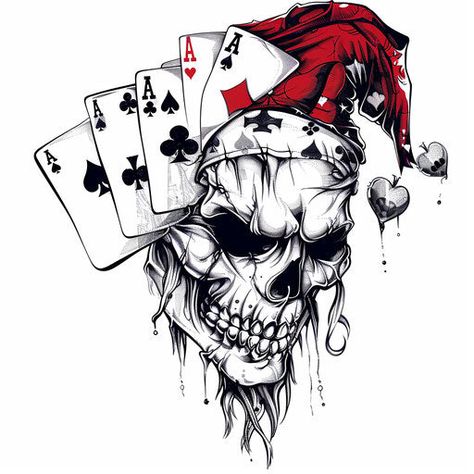 Vibrant Skeleton Tattoo Master Files – IMAGELLA Skull Cards Tattoo, Tattoos Arm Man, Card Skull Tattoo, Small Hand Tattoos Men, Dark Image Tattoo, Line Tattoo For Men, Party Tattoo Ideas, Skull Tattoo Design For Men, Cool Arm Tattoos For Guys