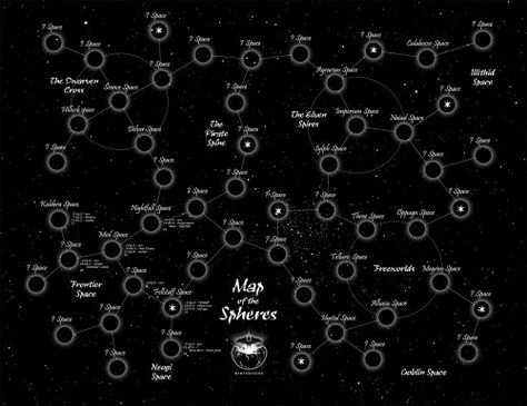 Map of the Spheres Spelljammer Maps, Fantasy Inspo, Space Camp, Electric Gates, Tabletop Rpg Maps, Eldritch Horror, Cthulhu Mythos, Roller Shutters, Building Art