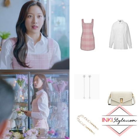 'True Beauty' Episodes 1-4 Fashion: Moon Ga-Young As Im Joo-Kyung #kdrama #kdramafashion #koreanfashion #moongayoung Ladybug Room, Young Outfit, Dress Sketch, Pink Core, Kdrama Fashion, Moon Ga Young, Drama Fashion, Western Outfits Men, Anime Outfit