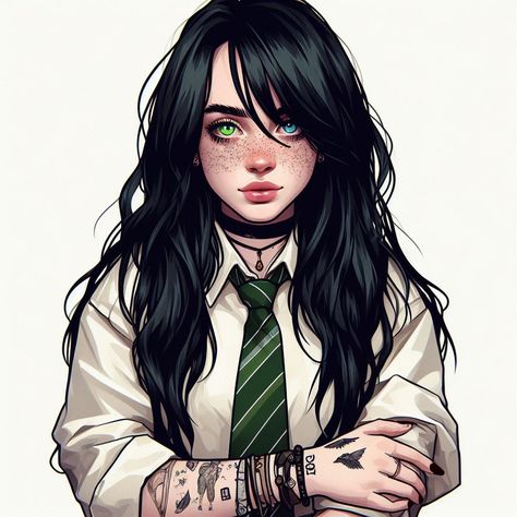 Female Harry Potter Fan Art, Slytherin Oc, Female Harry Potter, Harry Potter Oc, Hogwarts Legacy, Harry Potter Jokes, Harry Potter Fan Art, Harry Potter Fan, Anime Stuff