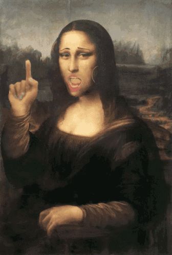 Mona Lisa Oh No You Didnt GIF - Tenor GIF Keyboard - Bring Personality To Your Conversations | Say more with Tenor Mona Lisa Drawing, Lisa Funny, Lisa Gif, What Gif, Funny Face Gif, Mona Lisa Parody, Monday Humor, Scary Gif, Amazing Gifs