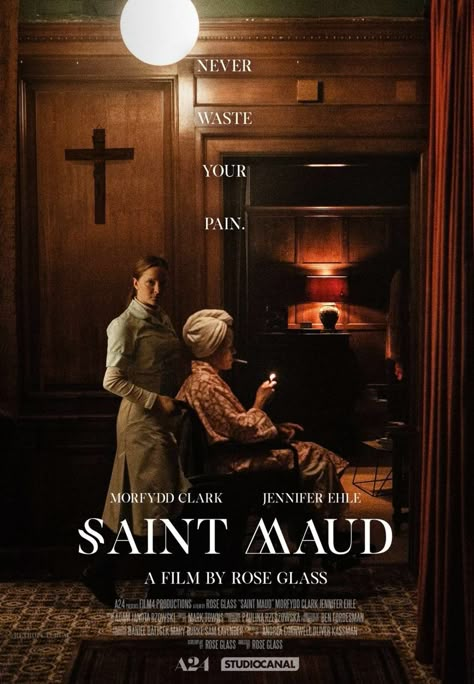 Saint Maud, A24 Horror, A24 Films, Concert Theme, Morfydd Clark, Jennifer Ehle, Iconic Movie Posters, Ingmar Bergman, Movies Art