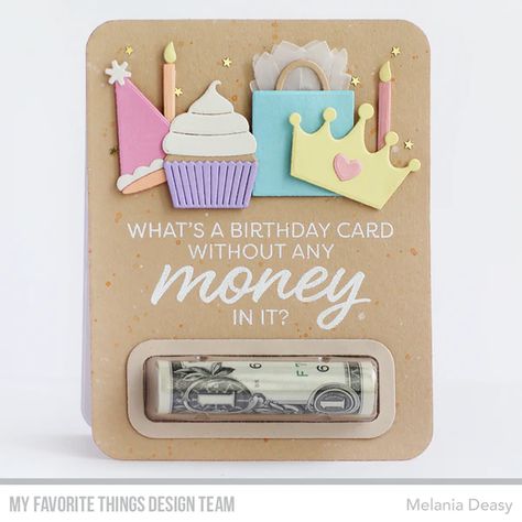 News – MFT Stamps Money Card, Mft Cards, Money Cards, Mft Stamps, Scrapbooking Diy, Money Gift, Card Kit, My Favorite Things, Easy Gifts