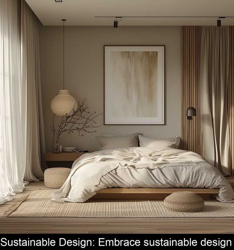 Sustainable Design: Embrace sustainable design #small #bedroom #design Balinese Decor Bedroom, Balinese Bedroom, Room Colour Design, Bright Living Rooms, Small Cozy Room, Aspen Bedroom, Bedroom Japandi, Sleeping Room Design, Room Color Design