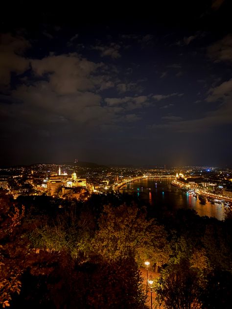 Budapest Night Aesthetic, Night Bar, Budapest Hungary, Night Aesthetic, City Lights, Summer Nights, Budapest, Hungary, Night Light