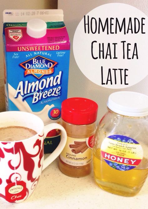 Homemade Chai Tea Latte, Drinks From Starbucks, Chai Tea Latte Recipe, Homemade Chai Tea, Homemade Latte, Spicy Tea, Te Chai, Homemade Chai, Tea Latte Recipe