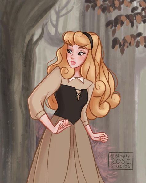 Princess Aurora Fanart, Aurora Fanart, Cute Disney Princess, Disney Princess Enchanted Tales, Sleeping Beauty Art, Disney World Princess, Aurora Princess, Favorite Disney Princess, Disney Canvas Art