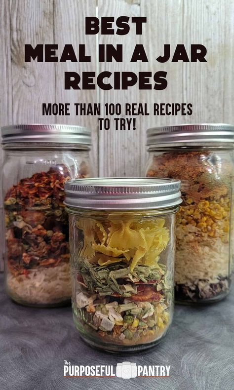 Meal In A Jar Recipes, Meals In A Jar Recipes, Mason Jar Soup, Jar Food Gifts, Mason Jar Gifts Recipes, Meals In Jars, Meal In A Jar, Dehydrated Meals, In A Jar Recipes