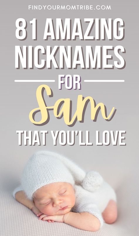 Nicknames for Sam are numerous because the name is so versatile and goes with either gender. Here are some of the very best ones. Mean Nicknames, Nickname List, Logan Name, Rustic Boy Names, Baby Nicknames, Names With Nicknames, Vintage Boy Names, Nicknames For Girls, Strong Baby Names