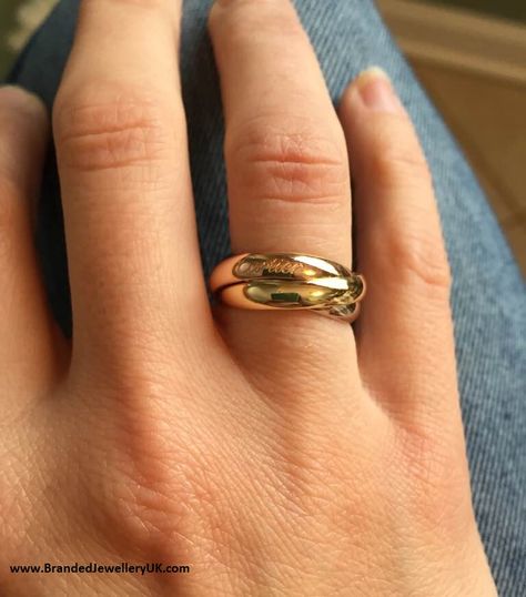 Cartier Nail Ring, Trinity Cartier, Gold Trinity Ring, Cartier Diamond Rings, Cartier Love Necklace, Cartier Wedding Rings, Cartier Trinity Ring, Cartier Love Wedding Band, Swarovski Jewelry Rings