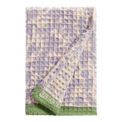 Audrey Lavender Floral Waffle Weave Block Print Hand Towel by World Market Floral Towels, Floral Block Print, Pinterest Contest, Park Slope, Hand Towels Bathroom, Lavender Floral, Waffle Weave, Block Printing, Travel Trailers