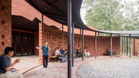 Gallery of Yunzhai Village Community Activity Center / THAD +SUP Atelier - 3 Rural Community Center, Building Forms, Community Activity, Elderly Activities, Community Halls, Community Activities, Daycare Center, Rural India, Activity Center