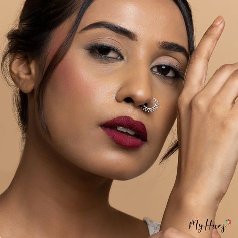 The re-launch of Fuljhadi has been nothing short of magic! ✨ Thank you for loving this hue so much! ❤️ If you're yet to get your hands on this burgundy beauty that exudes confidence & class, add it to your stash now! 🛒 #MyHues #MyHuesCosmetics #HueRevolution #BrownGirlBeauty #ComfortMatteLiquidLipstick #MatteLips #BurgundyLips [Best lipstick for Indian skin tone, myhues matte lipstick, long lasting matte lipstick, lipstick shade for dusky skin, non drying matte lipstick, best lipstick sh... Dusky Skin Lipstick Shades, Lipstick For Indian Skin Tone, Lipstick For Indian Skin, Dusky Skin, Long Lasting Matte Lipstick, Burgundy Lips, Lipstick Shade, Best Lipsticks, Lipstick Shades