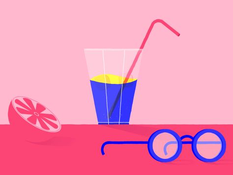 Summer dribbble2 Drink Animation, Summer Beach Drinks, Summer Animation, Glasses Video, Drinking Gif, Summer Gif, Tea Website, Summer Party Invitations, Beach Drinks