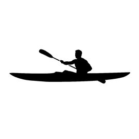 Kayaker Silhouette Stencil Kayaking Silhouette, Canoe Silhouette, Kayak Drawing, Kayak Silhouette, Kayak Tattoo, Kayak Art, Fire Guard, Silhouette Sport, Woodcut Printing