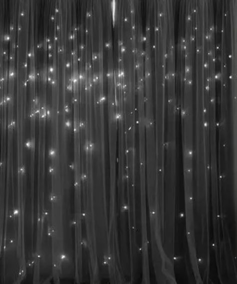 Black Backdrops For Weddings, Black Tulle Backdrop With Lights, Black Tulle With Lights, Diy Black Photo Backdrop, Black Curtain Lights Backdrop, Streaming Backdrop, Homecoming Background, Black And Gold Photo Backdrop, Black Party Backdrop