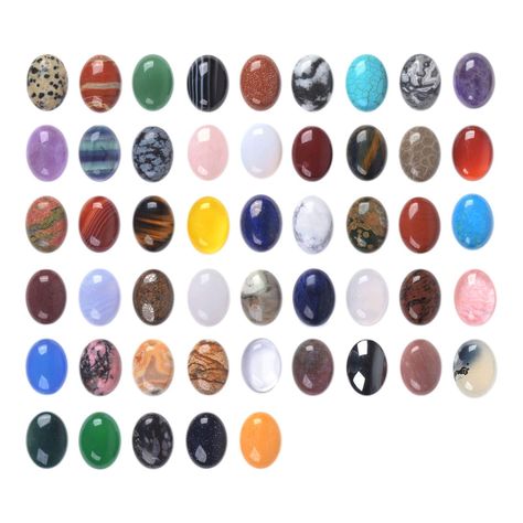 PRICES MAY VARY. Quantity: 24 materials. they were picked randomly, no one knows which ones you will get till you open the parcel :). Cabochon Size: 20mm (0.79 inch) Height, 15mm Wide, Cabochon Thickess: 4.5mm to 6mm Please note you will not receive all cabochons in picture, we ship 24pcs randomly but no duplicated, but if you buy 2 lots, you may get a lot of same materials Not all of them from same supplier, so thickness is varies.Well polished, sized, shaped, flat on backside, good for setting Hobbies Creative, Creative Arts And Crafts, Cabochon Jewelry, Beading Wire, Creative Hobbies, Jewelry Tools, Gothic Jewelry, Creative Arts, Crochet Jewelry