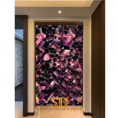 This is high class semi-precious stone~purple emerald slab backlit for wall decoration. This is customized product. Purple color with lighting makes a romantic feeling. Welcome custom made for your home. For more semi-precious stones please visit our website www.spddecor.com


#semipreciousstone #gemstone #purplecrystal #purpleemerald #gemstoneslab #preciousstoneslab #semipreciousstoneslab #onyx #luxurymaterials #purplestone #purplecrystal #stone #luxuryhome #homedecor #houses #customhome Stone Table, Spa Inspiration, Sopot, Purple Crystal, Purple Stones, Purple Crystals, Semi Precious Stones, Onyx Stone, High Class