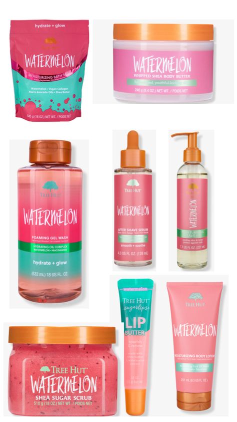 Watermelon tree hut Watermelon Tree Hut, Tree Hut Watermelon, Watermelon Tree, Shea Body Butter, Lip Butter, Tree Hut, After Shave, Avocado Oil, Body Butter