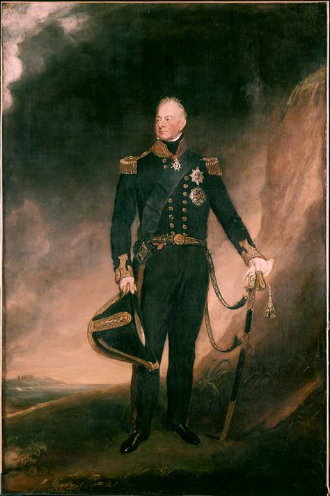 H.M. King William IV, in an 1832 portrait by Andrew Morton. Royal Navy Uniform, Admiral Of The Fleet, King William Iv, M King, King George Iv, 1830s Fashion, National Maritime Museum, Maritime Art, Navy Uniforms