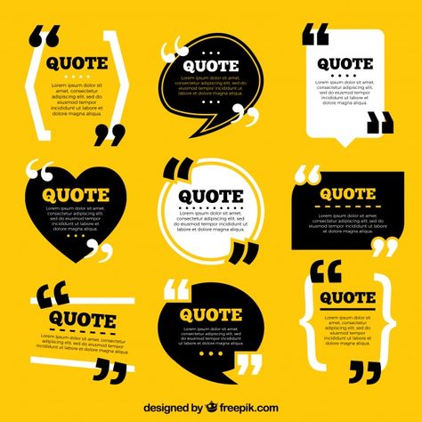 Collection of vintage style quote template Vector | Free Download Quote Layout, Esti Ginzburg, Pull Quotes, Technology Quotes, Vector Quotes, Desain Editorial, Anja Rubik, Speech Bubbles, Quote Template