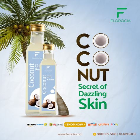 Pizza Flyer, A2 Milk, Glow Products, Cold Pressed Coconut Oil, Coconut Candy, Beauty Advertising, Coconut Oil Pulling, Social Media Advertising Design, Creative Advertising Design