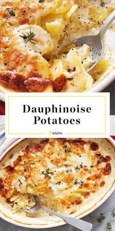 Dauphinoise potatoes is how the French say casserole of potatoes, heavy cream, and cheese. This recipe is delicious and also incredibly easy to make. Potatoes Main Dish Recipes, Plates And Palates Recipes, Potato Gratin Dauphinois, French Mashed Potatoes Recipe, Luxury Dessert Recipes, Duchess Potatoes Recipe, French Food Recipes Authentic, Copycat Restaurant Recipes Dinners, Fancy Potato Recipes