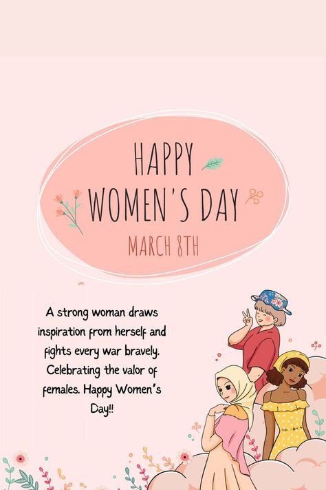 Happy Women's Day! Women’s Day Images, Happy Womans Day Pictures Photo Ideas, Happy Women's Day Aesthetic Pics, Happy Women's Day Quotes Inspirational Motivation, Happy Women's Day Quotes Inspirational Beautiful, Happy Women's Day Poster, Happy Womens Day Quotes, Happy Girls Day, International Womens Day Poster