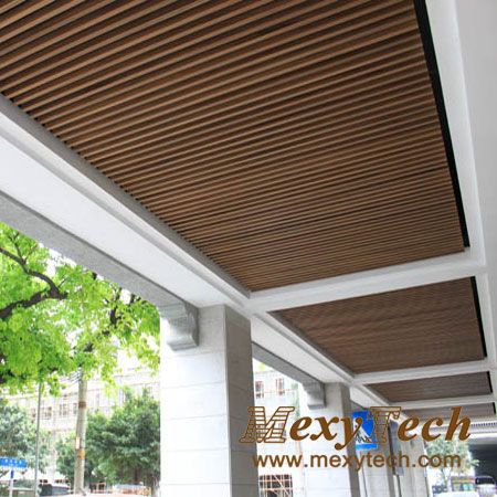 WoodWorks® Grille Tegular for ceilings and walls. Add infill panels and  it's acoustical too! | Out of the Ordinary Ceilings | Pinterest | Acoustic  wall, ... Wooden Wall And Ceiling, Acupanel Ceiling, Wood Slat Drop Ceiling, Outdoor Ceiling Design, Ceiling Wood Panels, Ceiling Wood Design, Best False Ceiling Designs, Balcony Ceiling, Wood Ceiling Panels