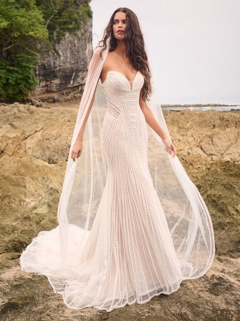 Iravati Allover Beaded Wedding Gown | Sottero and Midgley Sottero And Midgley Wedding Dresses, Nude Gown, Sottero And Midgley, Beaded Wedding Gowns, Pretty Wedding Dresses, Wedding Dress With Veil, Wedding Dresses Beaded, Dream Wedding Ideas Dresses, Designer Wedding Gowns