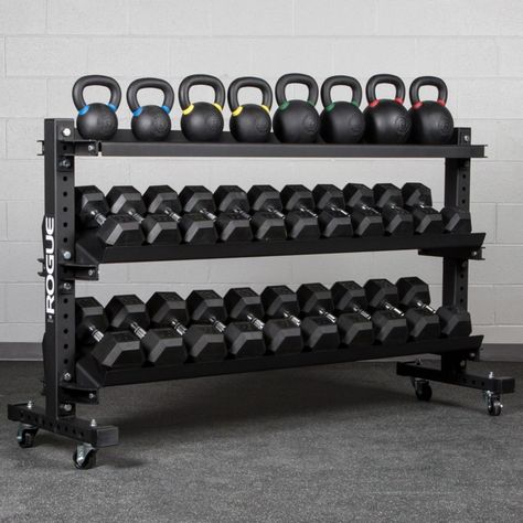 Kettlebell Storage, Gym Rack, Small Home Gym Ideas, Home Gym Basement, Home Gym Inspiration, Kettlebell Rack, Small Home Gym, Mini Gym, Home Gym Garage