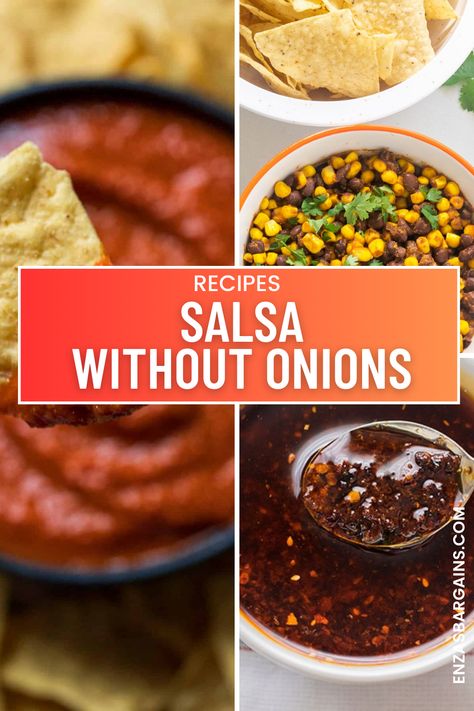 Salsa Recipe Without Onions, No Onion Salsa Recipes, Salsa Without Onions And Garlic, Onion Free Salsa, Onion And Garlic Free Salsa, Salsa Without Onions, Salsa No Onion, Recipes Without Onions, Homemade Canned Salsa