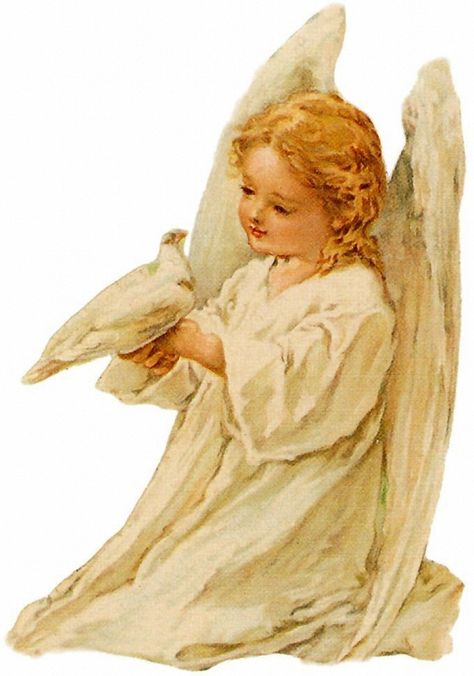 Kneeling Angel, Victorian Angels, I Believe In Angels, Angel Images, Victorian Scrap, Vintage Christmas Images, Angels Among Us, Peace Dove, Images Vintage