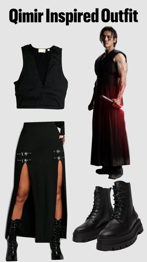 #sith #sithlord #qimir #qimiroutfit #qimiroutfits #starwars #theacolyte #theacolytestarwars #outfits #inspiredoutfits #inspiredoutfit Sith Lord Costume Women, Sith Outfit, Sith Lord Costume, Sith Aesthetic, Sith Costume, Female Sith, Sith Cosplay, Women Costume, Sith Lord