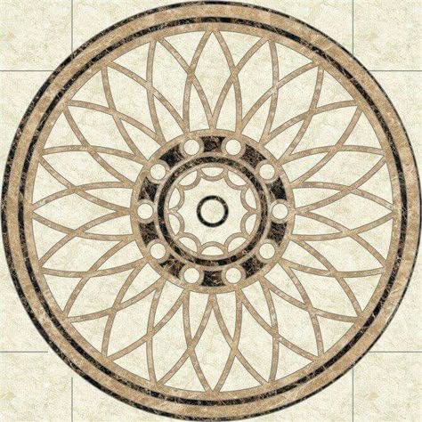 Floor Pattern Design Lobby, Circular Floor Pattern, Circular Tile Pattern, Waterjet Marble Design, Marble Inlay Floor Patterns, Luxury Marble Flooring, Water Jet Medallion, Marble Inlay Designs Floor Patterns, Marble Floor Medallion Design