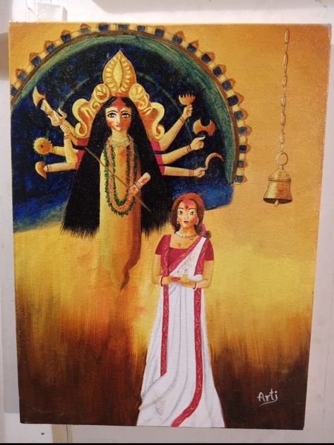 Sindoor Khela, Canvas Painting, Canvas, Art