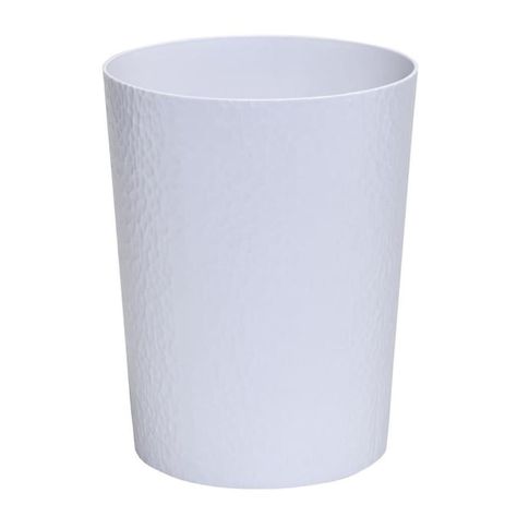 Bath Bliss Wastebaskets #22282-WHITE Space Construction, Small Spa, Garbage Containers, Bathroom Trash Can, White Bath, Plastic Organizer, Bathroom Office, Trash Bins, Garbage Can