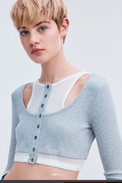 Layered Crop Top, Ready To Wear Fashion, Sports Performance, Model Aesthetic, Knitwear Fashion, Google Lens, Elegant Shirt, Tan Lines, And Dresses