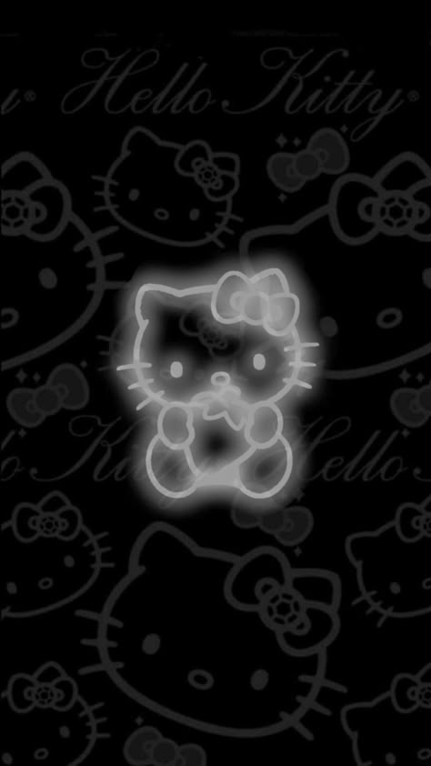 Hello Kitty Homescreen, Dark Hello Kitty, Hello Kitty Halloween Wallpaper, White Hello Kitty, Iphone Wallpaper Violet, Pretty Wallpaper Ipad, Hello Kitty Wallpaper Hd, Pink Wallpaper Hello Kitty, Y2k Hello Kitty